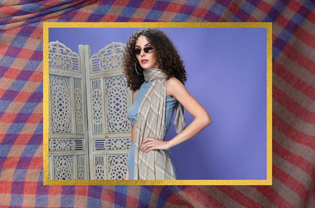 Patterned Pashmina shawl