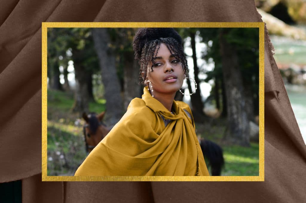 Solid Pashmina shawl