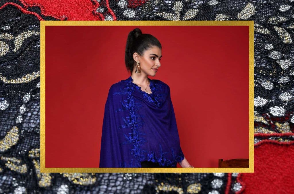 Lace Pashmina Shawl