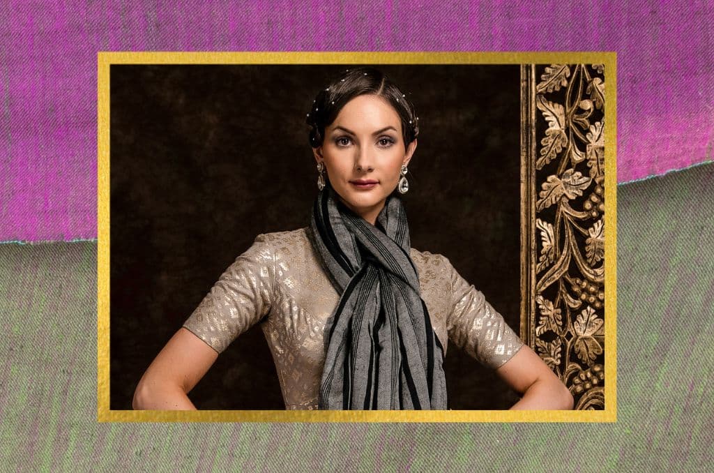7 Ways to wear a Cashmere Scarf over a Dress | Pashmina Editorial
