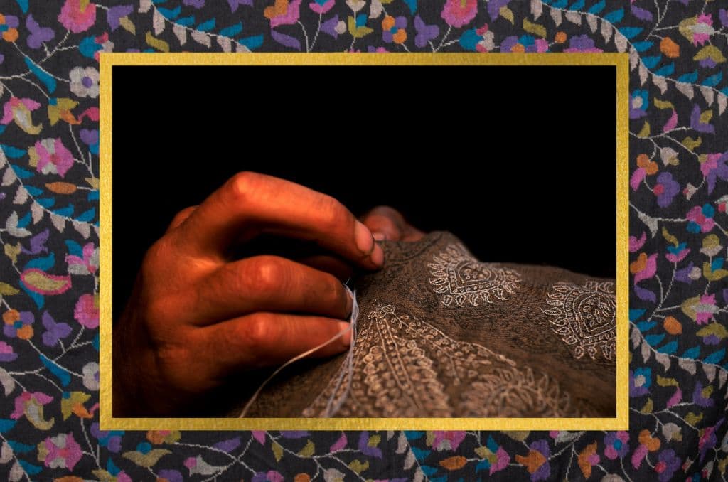 Craft of Pashmina shawl