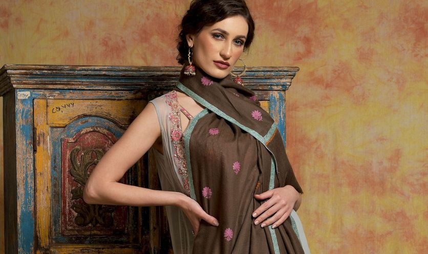 Cappuccino Brown Cashmere Wraps and Handmade Shawls