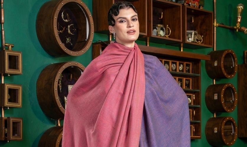 Certified Reversible Pashmina Shawls Online | Two Sided Pashmina